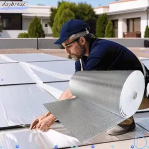 Phim cách nhiệt tường DAYBREAK, Phim phản quang tản nhiệt 5m / 10m, Tấm bảo vệ che nắng dày bền bỉ cho tường cách nhiệt