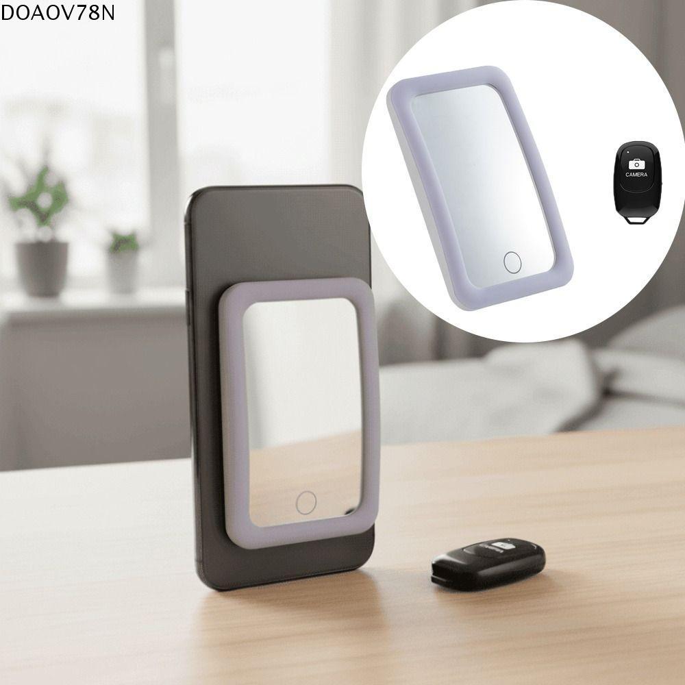 Gương selfie DOAOV78N, Gương selfie điện thoại Led góc rộng, Tạo nội dung Mặt sau di động Hút selfie Gương trang điểm trang điểm