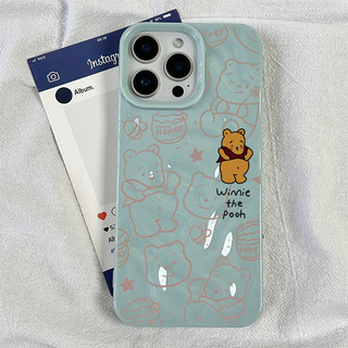 Ốp lưng thư cho iPhone 17 16 15 14 13 12 11 7 8  Gấu mật ong ngọt ngào XS XR XSMAX  silicon TPU mềm điện thoại trầyrơi