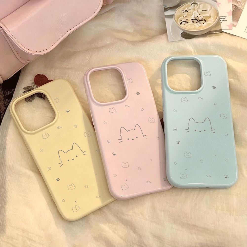 Mèo con Ứng dụng iPhone 1617/1514 Jelly trường hợp điện thoại 13/12 dễ thương 11xr