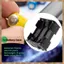 Hộp đựng pin AA lò xo hai mặt 6 x 1.5 V màu đen