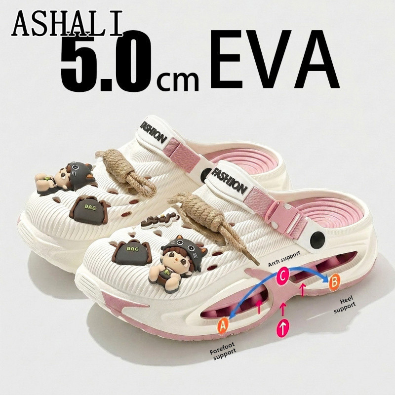 ASHALI Nam Mùa Hè Nhanh Khô Baotou Sandal Ngoài Trời Chống Trơn Trượt Chống Mài Mòn Đế Ngoài Thể Thao Đi Biển Đệm