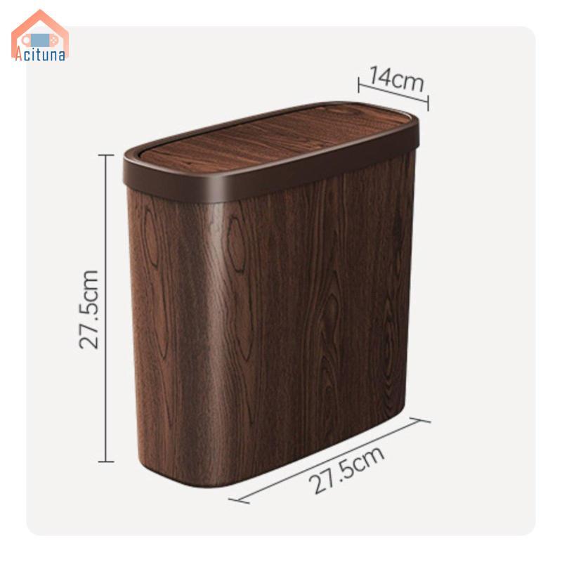 Thùng Rác Hạt Gỗ Retro Thùng Rác Bằng Gỗ-Look-Look Thùng Rác Thiết Kế Nhỏ Gọn Thùng Rác Cho Phòng Trà, Nhà Bếp, Nhà Vệ Sinh
