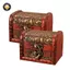 {TB & Bag} 1 Hộp đựng kho báu bằng gỗ Mini cổ điển Hộp đựng đồ trang sức Hộp quà tặng.