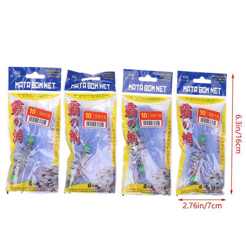 Lưới Câu Cá Đêm Nylon Bền 4 Cái Có Hạt Dạ Quang