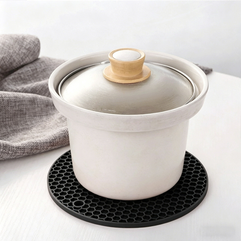 Bộ 4 Lót Nồi Silicone (2x7 Inch + 2x9 Inch)  – Chống Trượt, Cách Nhiệt, Dễ Vệ Sinh, Dùng Cho Mọi Loại Nồi