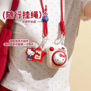 Giảm Giá [Chính Hãng] Mùa Hè Phong Cách Mới Hello Kitty Polaroid Quạt Treo Sáng Tạo Cổ Hello Kitty Quạt Thoáng Mát Giảm Quạt Nhỏ Cầm Tay Mùa Hè Quà Tặng Sanrio