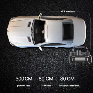 Bơm Lốp Ô Tô Mini 12V 150PSI, 2 Xi Lanh Mạnh, Tự Động, Có Đèn LED, Máy Bơm Điện Xe Hơi Đa Năng