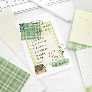 ENWEI 100 Chiếc [Zhiguang Notes Series] Giấy Dệt Giấy Viết Vôi Bãi Cỏ Chạng Vạng Oải Hương Cho Nhật Ký Sổ Lưu Niệm Cắt Dán Giấy Ghi Nhớ
