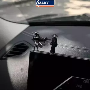 MAKY Mini Trung Quốc Kiếm Sĩ Hình Tinh Tế Cổ Xe Tượng Trang Trí Hoạt Hình Kiếm Sĩ Thu Nhỏ Trang Trí Nội Thất VN