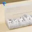 Hộp lưu trữ cáp dữ liệu Hộp lưu trữ cáp dữ liệu trong suốt Hộp lưu trữ dòng dữ liệu bằng nhựa cho tai nghe bàn Lưu trữ văn phòng phẩm A