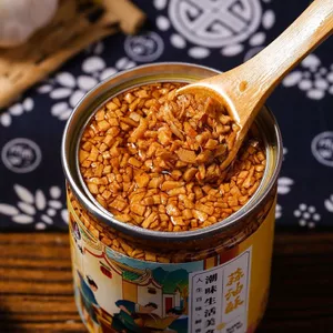 Chaoshan Authentic Chaoshan Dầu Tỏi Tỏi Dầu Tỏi Sắc Nét Dầu Tỏi Nguyên Bản Tỏi Chiên Cựu Chiến Binh Gia Vị Hương Thơm 26.3.26
