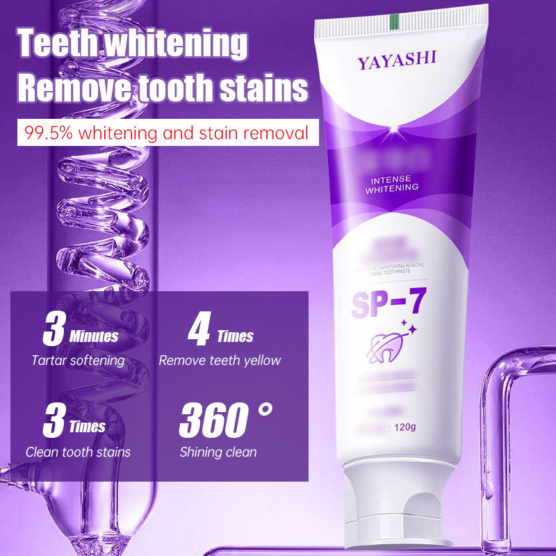 【Roshy】Kem đánh răng làm trắng răng tẩy vết ố vàng chứa men vi sinh kem đánh răng hương bạc hà.
