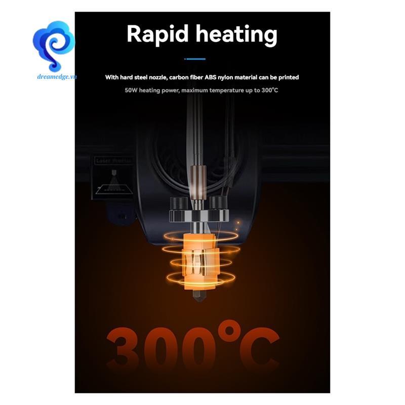 [dreamedge] Để nâng cấp Hotend Tốc độ cao, họng có độ cứng cao, vòi phun có thể thay thế cho K1, K1C, K1 Max