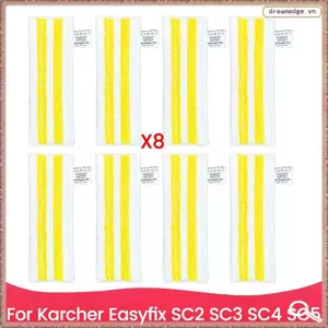 8 Chiếc Khăn Lau Hơi Nước Cho Easyfix SC2 SC3 SC4 SC5 Máy Hút Bụi Cầm Tay Microfiber Cây Lau Hơi Nước Rags Phụ Kiện Dự Phòng