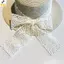 Mũ rơm ren nơ rộng vành chống nắng, thời trang cho nữ đi biển mùa hè