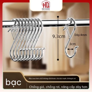 Móc Treo Chữ S Cao Cấp – Móc Thép Treo Đồ Nhà Bếp, Tủ Quần Áo, Chống Gỉ, Chịu Lực Tốt