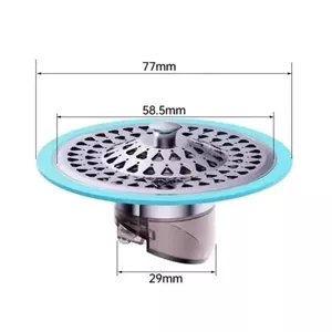 Nắp đậy cống thoát sàn cao cấp,viền silicon đậy kín,Thoát nước nhanh Chống hôi chống côn trùnġ