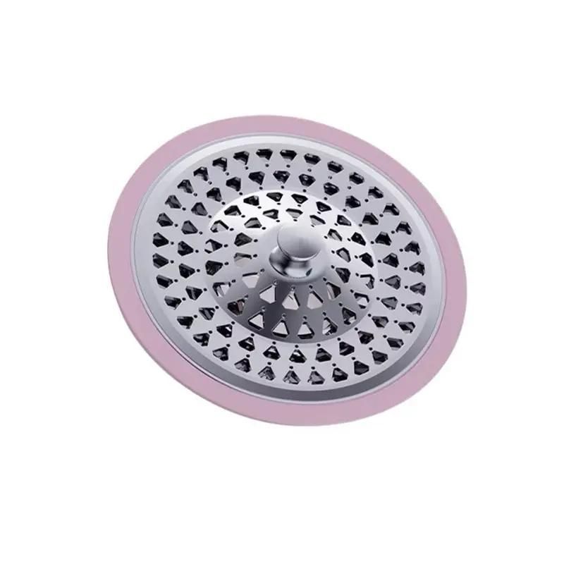 (Inox) Nắp đậy cống thoát sàn cao cấp,viền silicon đậy kín,Thoát nước nhanh Chống hôi chống côn trùnġ