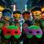 Hoạt Hình Thiếu Niên Đột Biến Ninja Rùa Mặt nạ Trang Trí Tiệc Quà Tặng Sinh Nhật Halloween Mát Phụ Kiện Trang Trí Cho Bé Trai Đồ Chơi