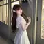 Đầm trắng ren phong cách Hàn Quốc, thiết kế eo cao, ưu đãi giảm giá