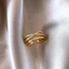 Nhẫn Mở Chữ Thập Zircon Nữ - Mạ Vàng Có Thể Điều Chỉnh - Nhẹ Sang Trọng Ins Hợp Thời Trang Tối Giản Sang Trọng Sang Trọng Nhẫn Đa Năng