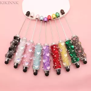 KIKIN Shinning Pha Lê Tôn Sáng Màn Hình Cảm Ứng Bút Bi Đa Năng Đính Hạt Bút Bi Cho Trường Học Văn Phòng Sup