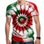 Xoắn Ốc Streak Tie-Dye Áo Nam Thiết Kế 3D Paisley, Phù Hợp Dạo Phố Mùa Hè