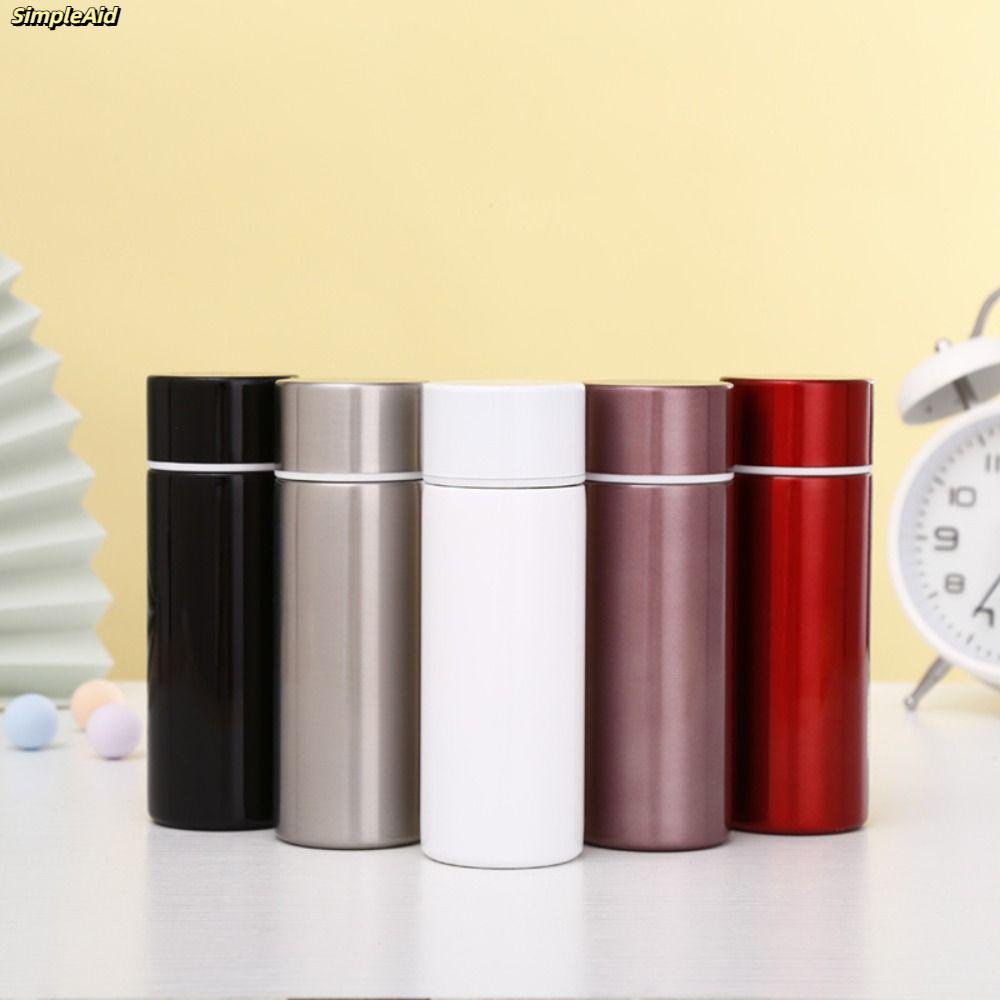 [Vận chuyển nhanh] Cốc giữ nhiệt Mini SIMPLEAID, Bình bỏ túi chống rò rỉ nhẹ, Cốc cà phê du lịch bằng thép không gỉ Bình nước cách nhiệt 120ml