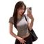Mùa Xuân Thu 2025 Phong Cách Mới Trắng Tay Ngắn Áo Thun Nữ Đáy Áo Sơ Mi Nữ Slim-Fit Hot Girl Bên Trong Top26042806