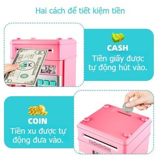 Hộp an toàn điện tử Mini ABS Khóa mật khẩu Tiền xu Lưu trữ trang sức Phòng đồ chơi trẻ em