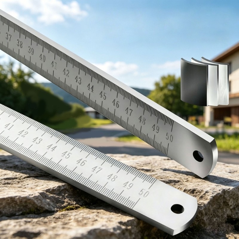 Thước thép không gỉ dày MOON 2 5Mm Lý tưởng cho chế biến gỗ và soạn thảo Phạm vi 50Cm