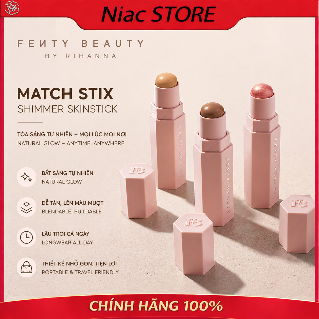 [Chính Hãng]Kem Tạo Khối Fenty Beauty Match Stix Contour Skinstick Che Khuyết Điểm Mịn Da Fullsize