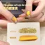 Năm Mới Fortune Golden Cat 's Eye Sequins Sơn Móng Tay Keo 2025 Phổ Biến Trắng Nhấp Nháy Móng Tay Vàng