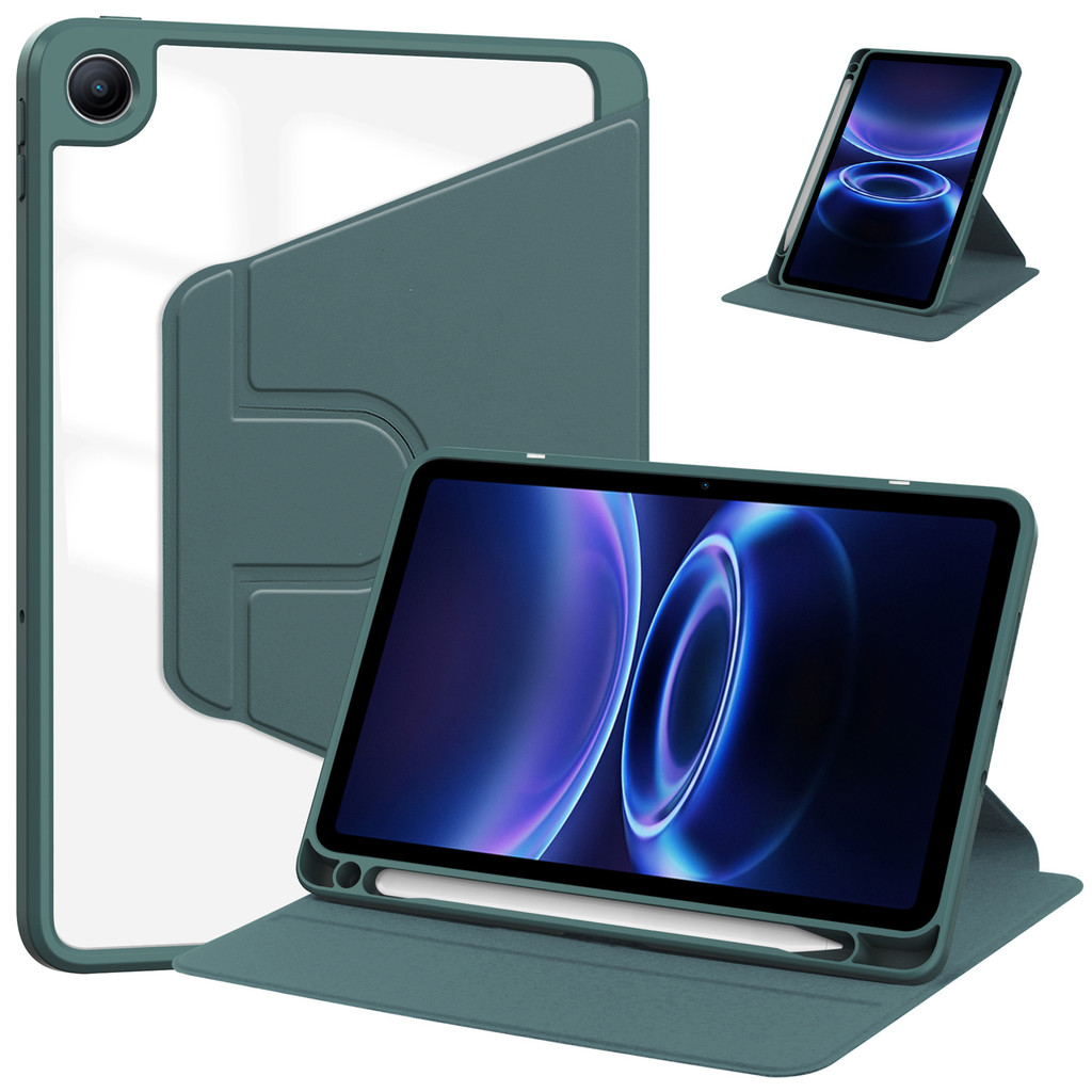 Ốp Lưng Cho Xiaomi Redmi Pad 2 SE 9.7 Inch 2026 Cho Redmi Pad 2 9.7 Inch Máy Tính Bảng Xoay 360 Trong Suốt acrylic flip cover Khay Bút Chống Sốc Ngủ Đánh Thức Vỏ