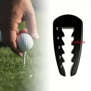 Công cụ chiều cao Tee Golf DARON, Bộ định độ sâu Tee Golf bền có thể điều chỉnh, Dễ sử dụng Dụng cụ kéo năm độ cao bằng nhựa Hỗ trợ huấn luyện chơi gôn Phụ kiện chơi gôn