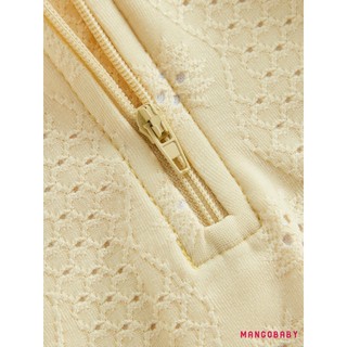 MG-2 Chiếc Bộ Đồ Bơi Bé Gái Tập Đi Dài Tay Frill Mock Cổ Dây Thêu Áo Và Đáy Rash Guard Bộ Đồ Tắm