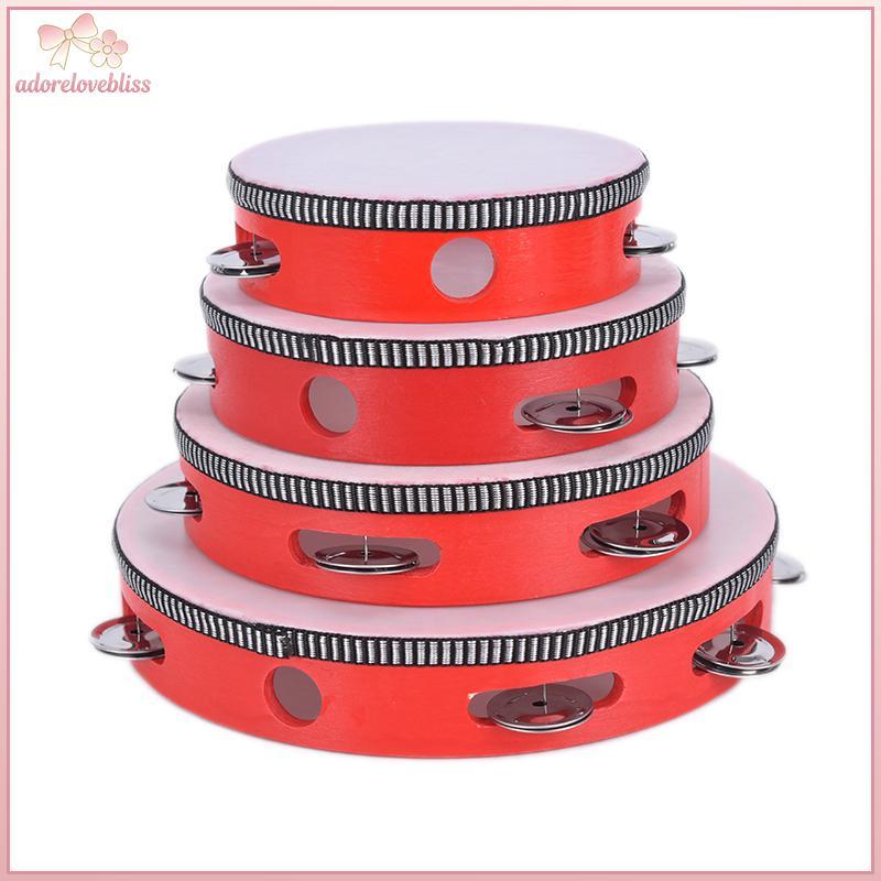 THÊM Nhạc cụ Trống Tambourine Trẻ em Giáo dục âm nhạc Tambourine BSS
