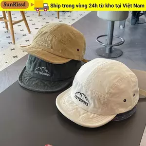 Mũ chạy bộ thể thao SUNKISSD, Mũ bóng chày khô nhanh vành ngắn, Mũ chống nắng có thể điều chỉnh Mũ chống nắng nhẹ dành cho nam giới