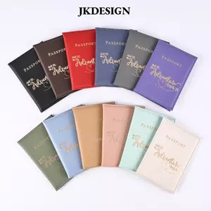 Hộp đựng hộ chiếu JKDESIGN, Vỏ hộ chiếu chống nước bằng da PU, Vỏ bảo vệ thẻ tín dụng nhiều thẻ di động Du lịch