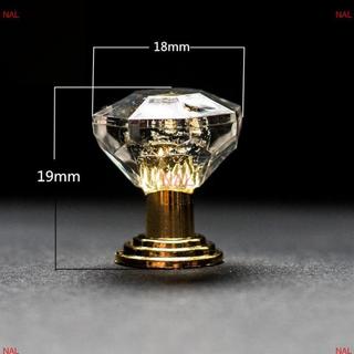 [NA] 10 Chiếc Acrylic Pha Lê Núm Tủ Ngăn Kéo Kéo Tay Cầm Tay Nắm Cửa Kim Cương Cabine MỚI