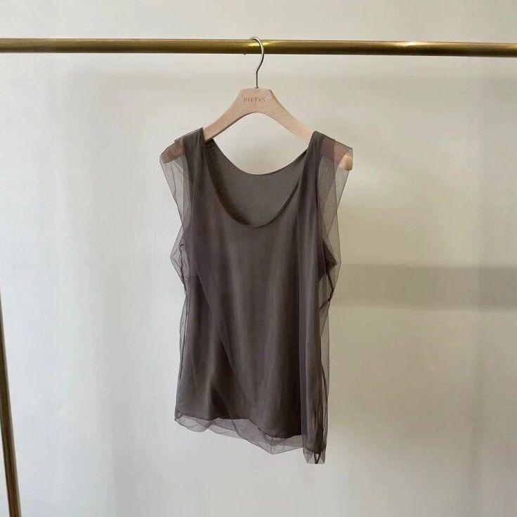 [Giảm giá trong thời gian có hạn] Áo yếm mùa hè Plus Size Nữ Mùa hè Phong cách mới Gạc Thiết kế Fat MM Cổ tròn giả hai mảnh