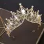 AqToCna Baroque Vàng Pha Lê Vương Miện Nelace Công Chúa Tiara Nữ Hoàng Sinh Nhật Tiệc Cưới Jewerly Set Quà Tặng AqToCna