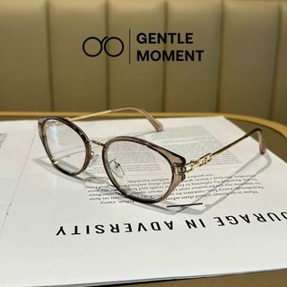 Kính mắt mèo nữ đổi màu GENTLE MOMENT gọng kim loại chống ánh sáng xanh chống tia UV GMK239