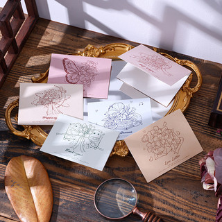 Thiệp Vintage Tối Giản Chúc Mừng Sweet Dreams Love Letter Thank You Thanh Lịch Timo GQ48