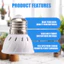 E27 80 Đèn Led Cây Trồng Đèn Led Full Spectrum Tăng Trưởng Bóng Đèn Hạt Giống Hoa Phyto Đèn Cho Cây Thủy Canh Trong Nhà