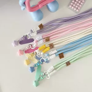 Hàng sẵn có Mặt dây chuyền ngôi sao Điện thoại di động Dây chuyền treo Dây đeo chéo Dây đeo dài bền Dây đeo bện dệt kim Dây đeo điện thoại di động mạnh mẽ Dây treo