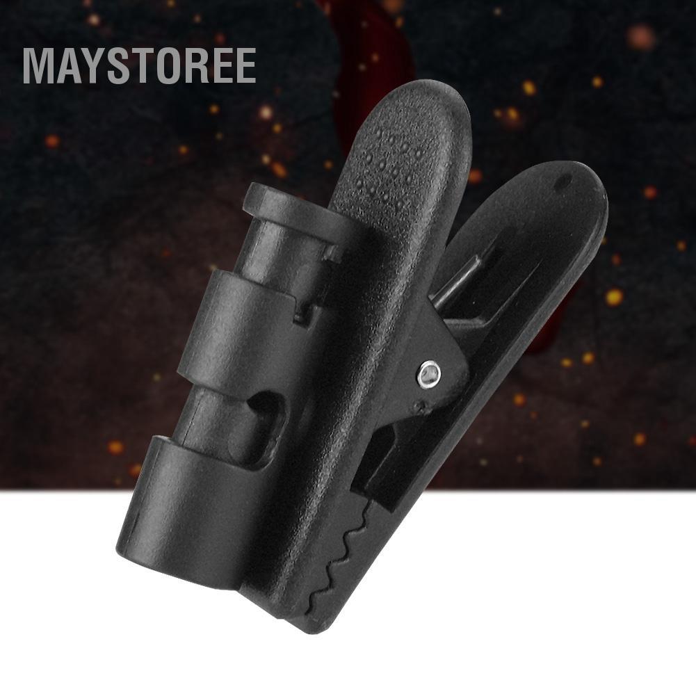 Maystoree Mugast 2 cái kẹp tai nghe lớn màu đen cho điện thoại, MP3, walkie-talkie, kích thước 2-4mm