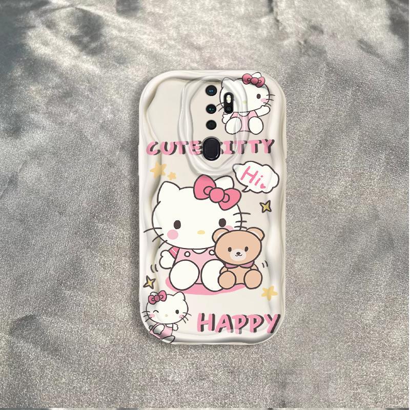 Thích Hợp Cho OPPO A9 2020 A5 2020 3D Cầm Tay Mềm TPU Kitty Rilakkuma Ốp Điện Thoại Chống Sốc