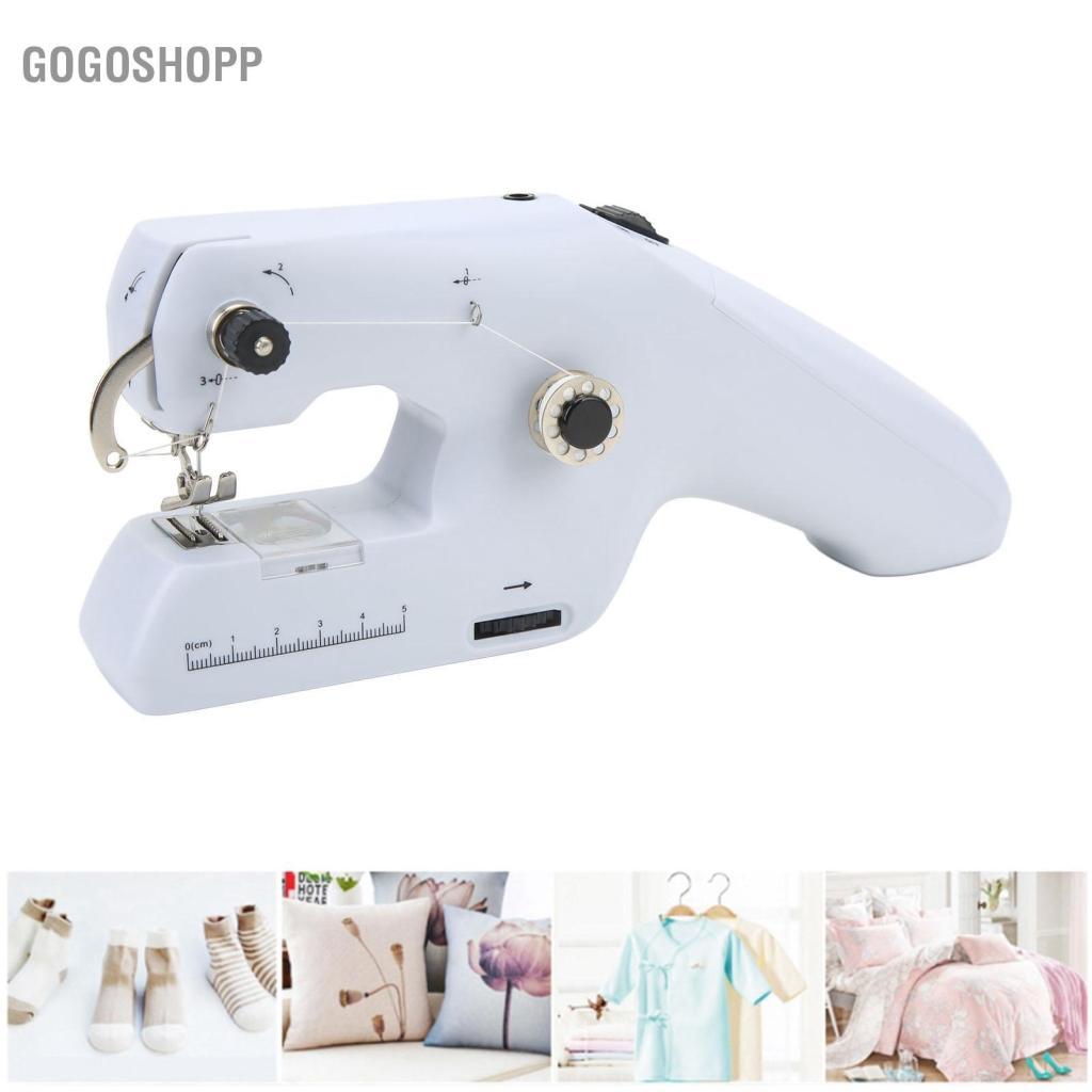 Gogoshopp Máy may mini chạy điện cầm tay gogoshopp HEEPDD Thiết kế đường kép với kéo Cuộn chỉ để sửa nhanh các dự án DIY cho người mới bắt đầu